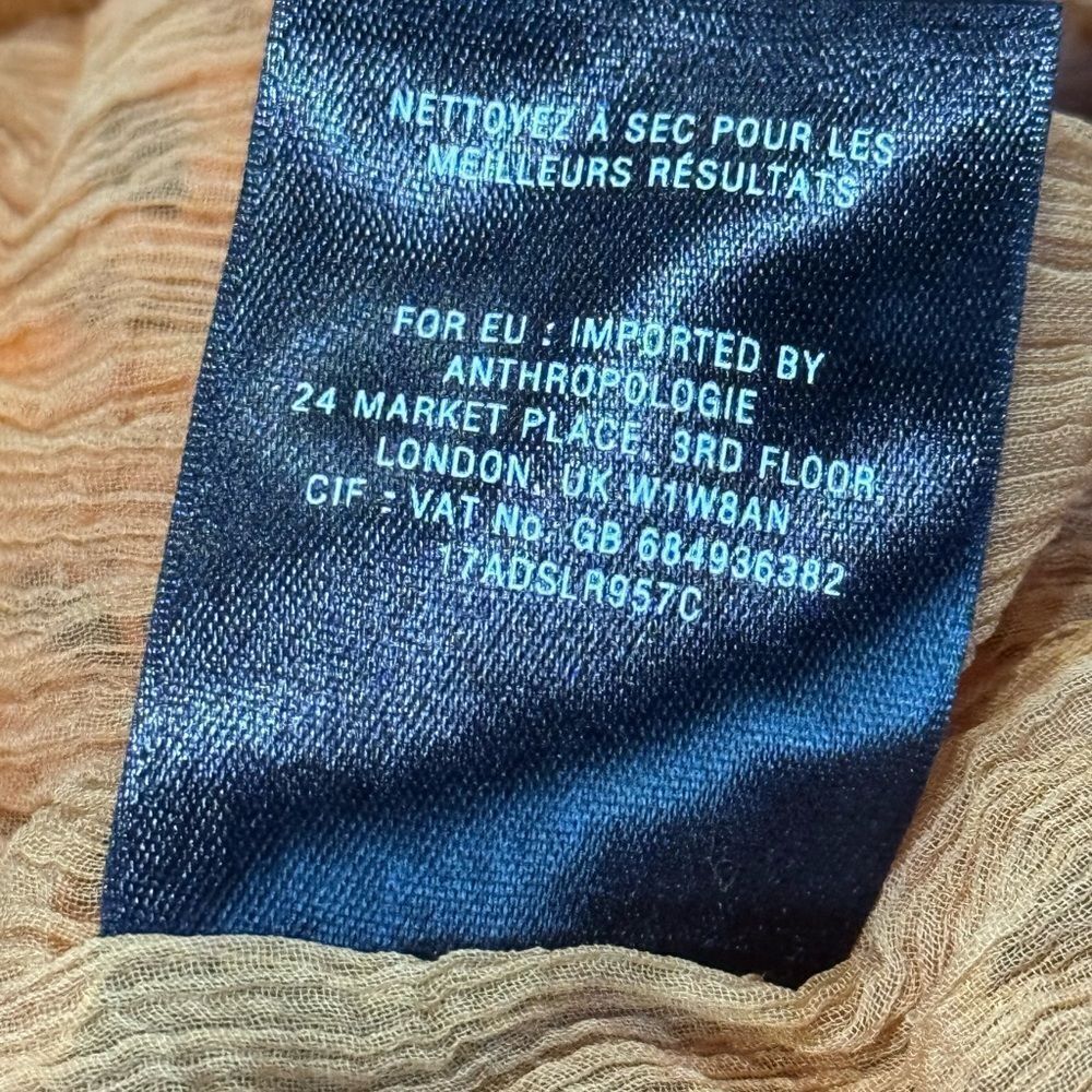 moulinette soeurs Anthropologie Crochet skirt heavy & beautiful burnt orange 10 - Picture 6 of 8